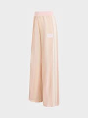 adidas originals Pink Stripe Crochet Knit Firebird Track Pant Trousers - Image 6 of 6