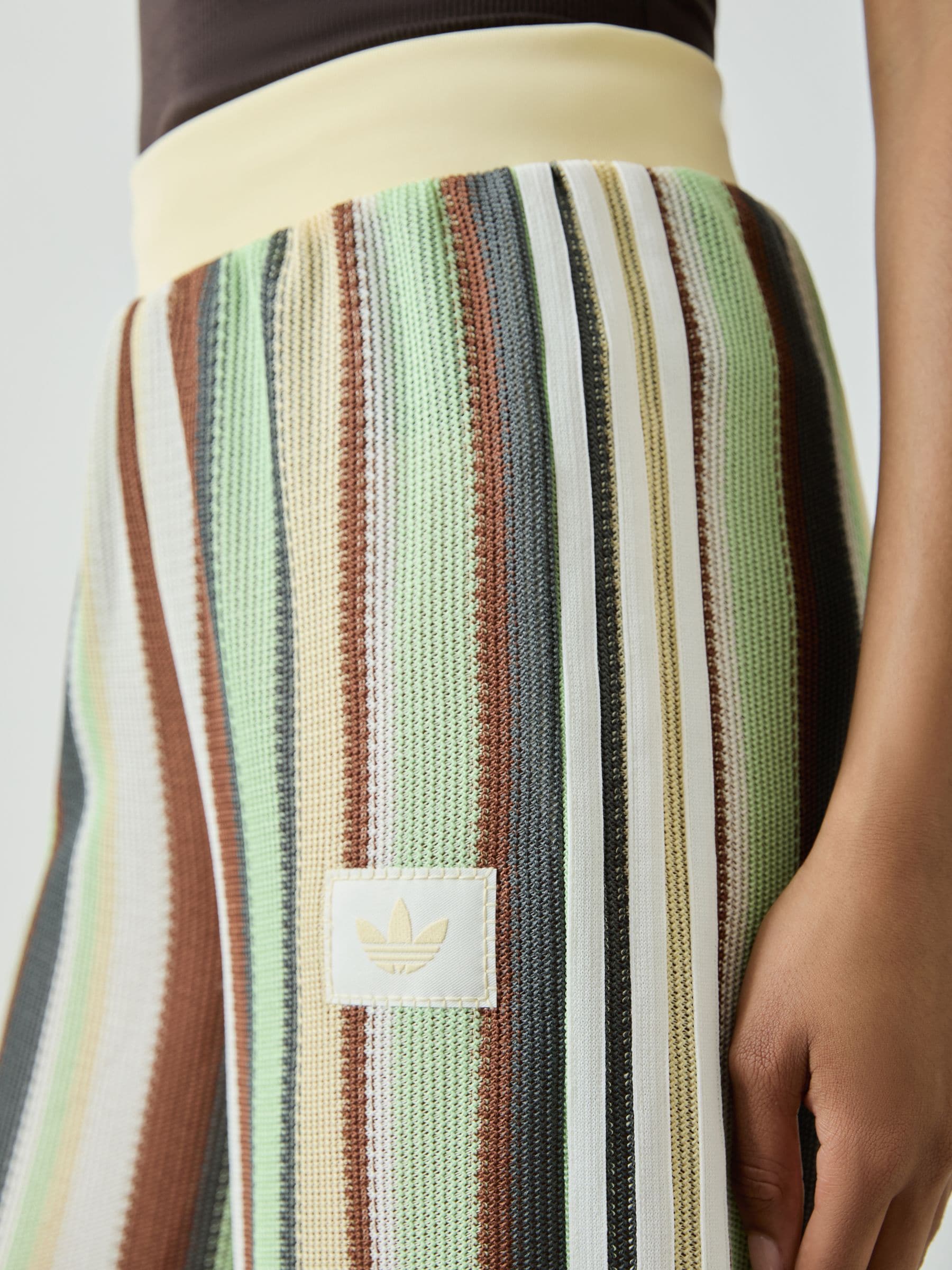 adidasクリップボード Buy adidas originals Green Stripe Crochet Knit Firebird Track Pant