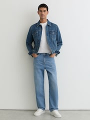 Reiss White Blaikie Airwater-Cotton Relaxed-Fit T-Shirt - Image 6 of 7