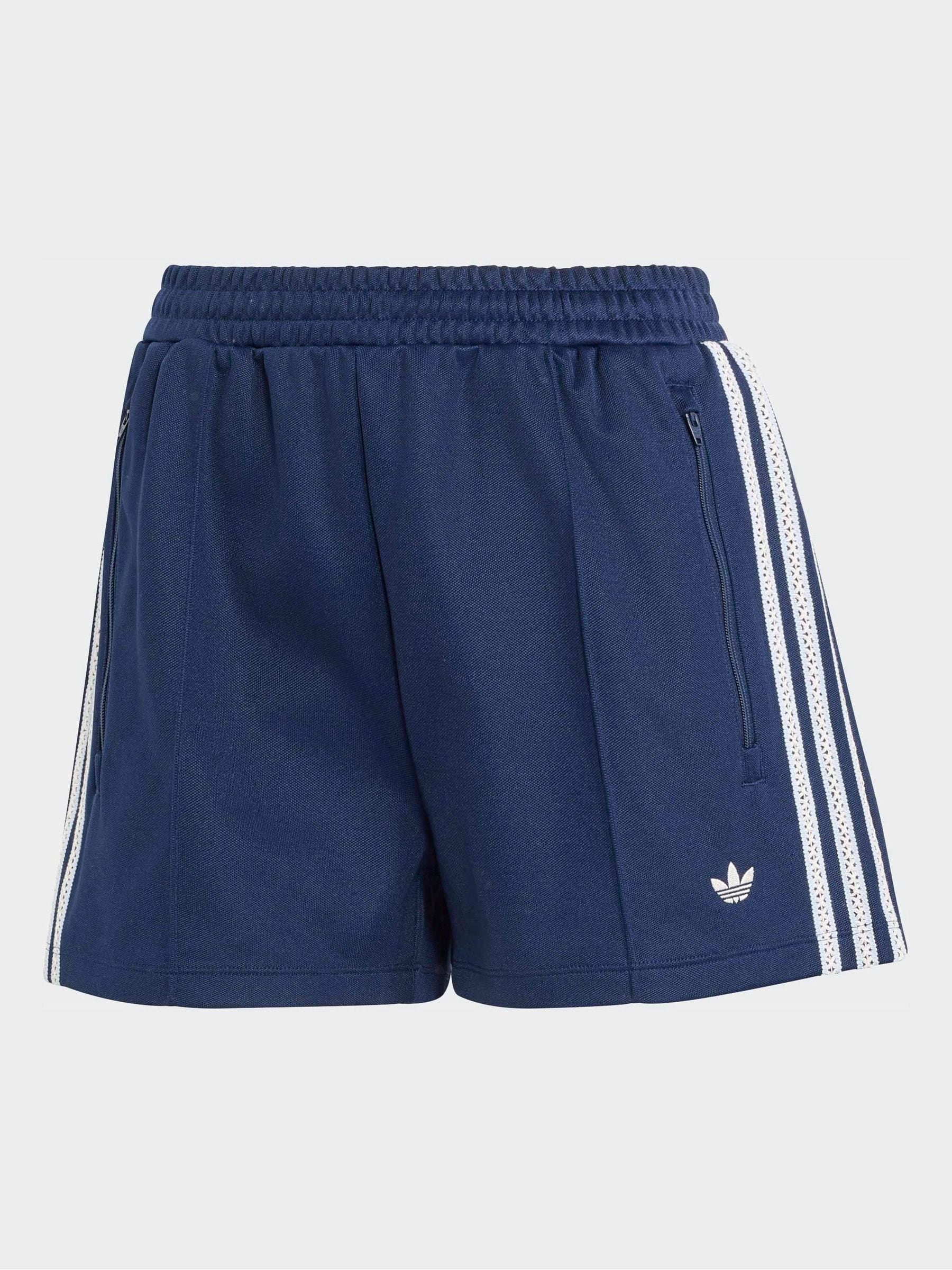 Buy adidas originals Navy Crochet 3-Stripe Shorts from Next Canada