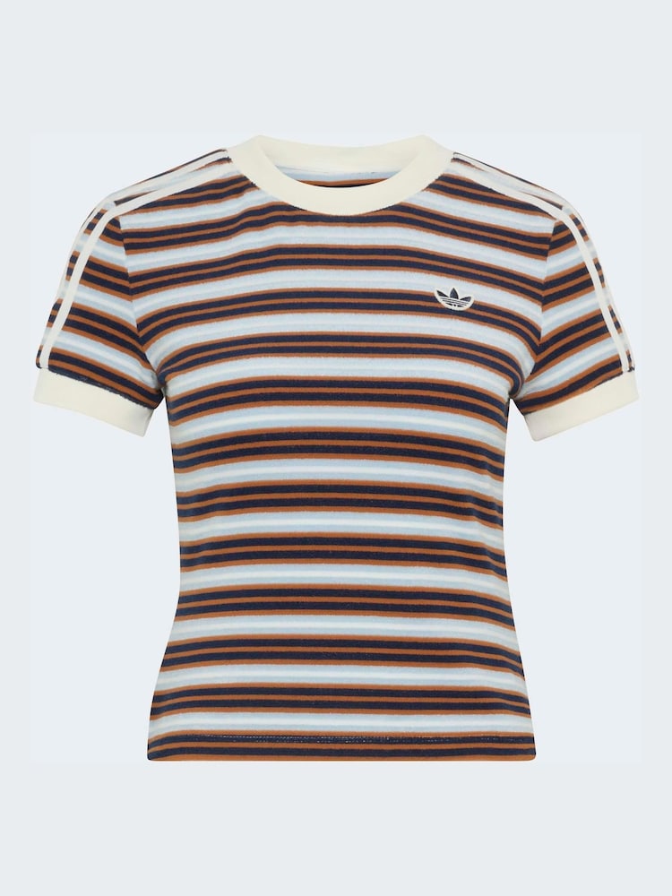 Camiseta de toalla a rayas adidas Originals - Imagen 5 de 5