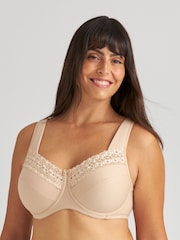 Miss Mary of Sweden Nude Broderie Anglaise Underwired Bra - Image 1 of 3