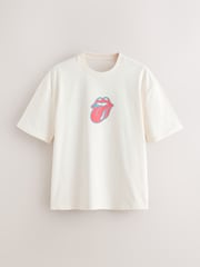 White The Rolling Stones Graphic Short Sleeve Pyjamas Set - Image 8 of 12