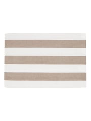 Yard Set of 4 Natural Hayle Stripe Table Placemats - Image 4 of 5