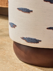 MADE.COM Mikumo Blue Inara Storage Stool - Image 4 of 6