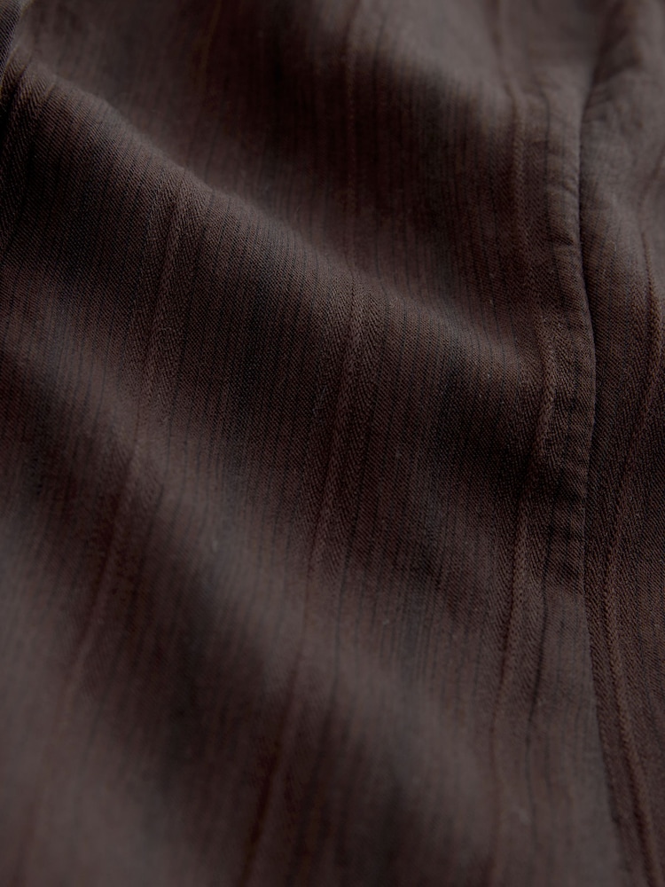 Шоколад күрөң - Textured Stripe Waistcoat - 11ичинен 11 сүрөт