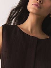 Шоколад күрөң - Textured Stripe Waistcoat - 11ичинен 7 сүрөт