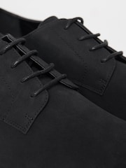 Threadbare Black Faux Suede Derby Shoes - Image 3 of 4