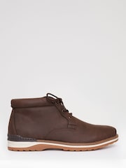 Threadbare Brown Lace-Up Boots - Image 1 of 4