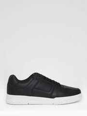 Threadbare Black Court Trainers - Image 1 of 4