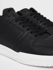 Threadbare Black Court Trainers - Image 4 of 4