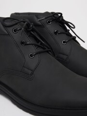 Threadbare Black Lace-Up Boots - Image 4 of 4