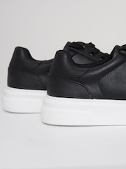 Threadbare Black Court Trainers - Image 4 of 4