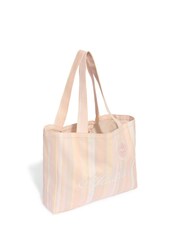 adidas Originals Pink Stripe Cotton Canvas Tote Bag - Image 1 of 5
