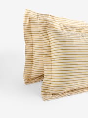 FatFace Set of 2 Ochre Stripe Pillowcase - Image 2 of 3