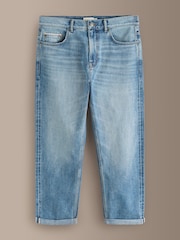 Light Blue Denim Straight Fit Signature Selvedge Denim Jeans - Image 1 of 5
