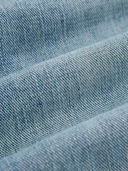 Light Blue Denim Straight Fit Signature Selvedge Denim Jeans - Image 11 of 14