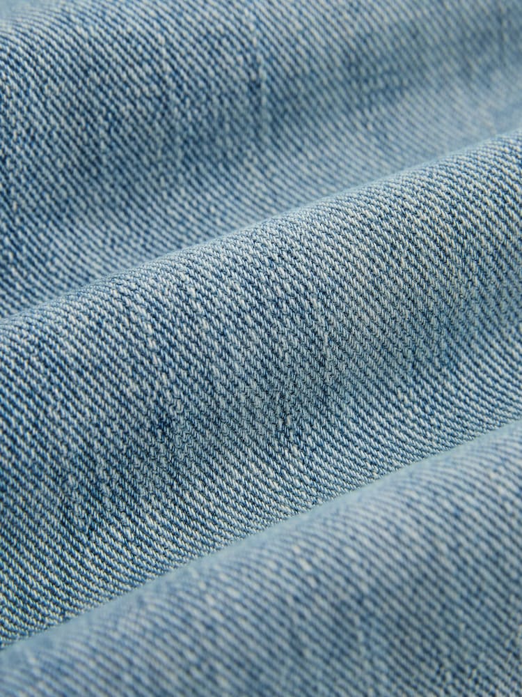 Light Blue Denim Straight Fit Signature Selvedge Denim Jeans - Image 2 of 5