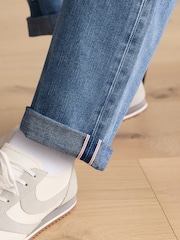 Light Blue Denim Straight Fit Signature Selvedge Denim Jeans - Image 9 of 14