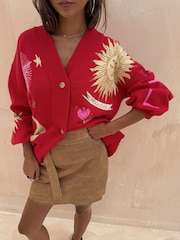 Never Fully Dressed Mystical V-Neck Cardigan - Imagen 1 de 5