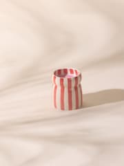 Paddywax Cabana 184g Red Striped Ceramic Candle - Image 3 of 4