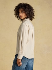 Joules Tan/White Striped Classic Poplin Shirt - Image 2 of 8