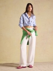 Joules Blue/White Stripe Classic Poplin Shirt - Image 3 of 9