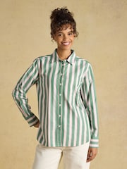 Boyfriend Oxford Green Shirt - Image 1 of 6