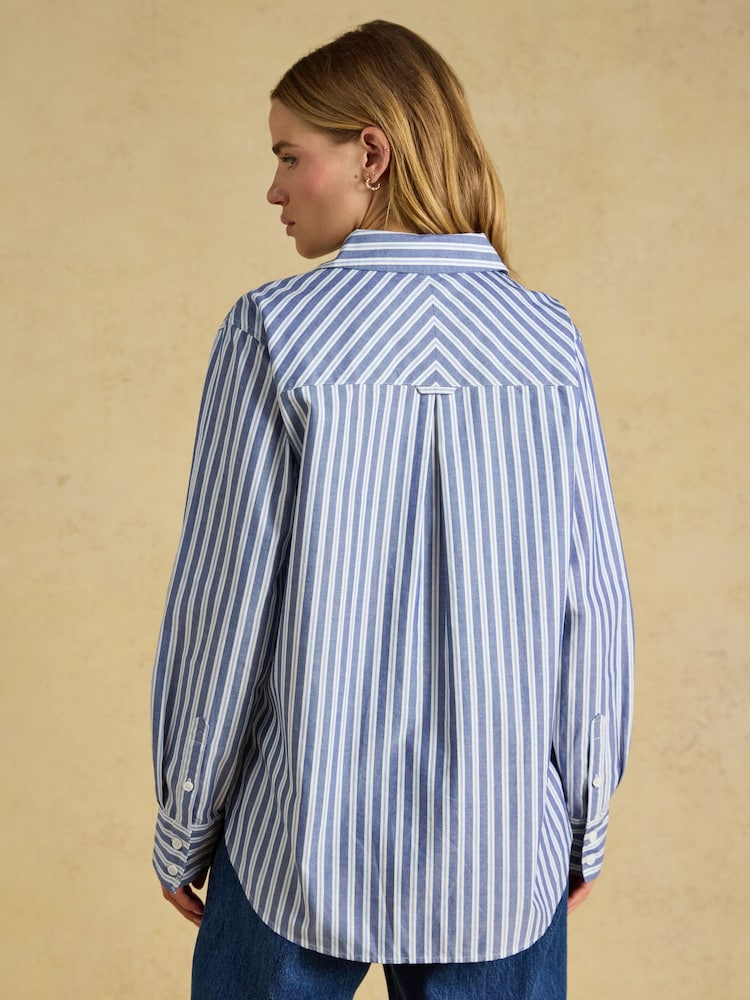 Boyfriend Oxford Blue Stripe Shirt - Image 2 of 8