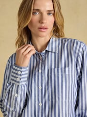 Boyfriend Oxford Blue Stripe Shirt - Image 4 of 8