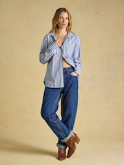Boyfriend Oxford Blue Stripe Shirt - Image 6 of 8