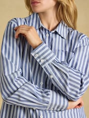 Boyfriend Oxford Blue Stripe Shirt - Image 7 of 8