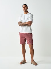 Rose foncé - Elasticated Waist Cord Shorts - Image 3 sur 6