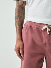 Rose foncé - Elasticated Waist Cord Shorts - Image 6 sur 6