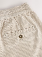 骨色 - 松紧腰带短裤 - 10的图像9｝