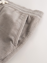 棕色 - 松紧腰带短裤 - 11的图像10｝