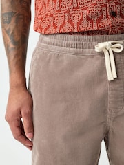Brun - Elasticated Waist Cord Shorts - Image 4 sur 6
