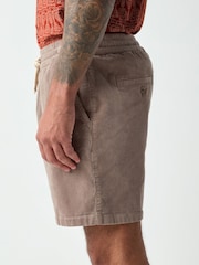 Brun - Elasticated Waist Cord Shorts - Image 5 sur 6