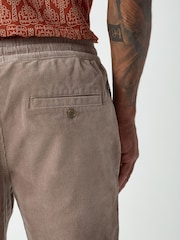 Brun - Elasticated Waist Cord Shorts - Image 6 sur 6