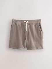 棕色 - 松紧腰带短裤 - 11的图像7｝