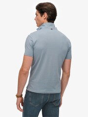 Superdry Blue Essential Jersey Polo Top - Image 2 of 7