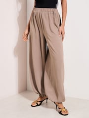 Friends Like These Brown Balloon Trousers With Elasticated Waist - Image 2 of 5
