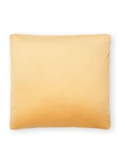 BHS 2 Pack Ochre Velvet Velour Piped Edge Cushions - Image 2 of 4