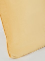 BHS 2 Pack Ochre Velvet Velour Piped Edge Cushions - Image 3 of 4