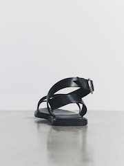 The Set Premium Zehenschlaufen-Sandalen Aus Leder - Bild 5 von 8