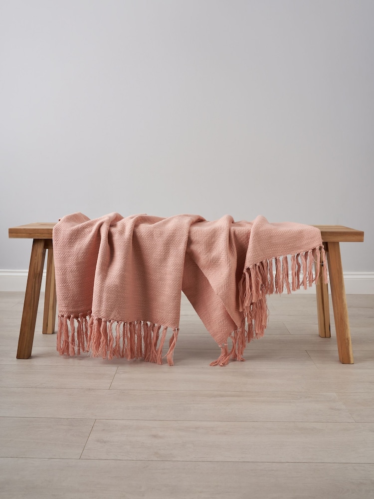 BHS Pink Juno Throw - Image 1 of 4 BHS Pink Juno Throw - Image 1 of 4