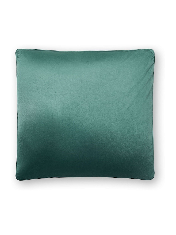 BHS 2 Pack Green Velvet Velour Piped Edge Cushions - Image 2 of 4