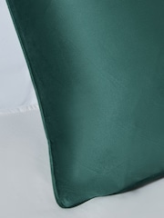 BHS 2 Pack Green Velvet Velour Piped Edge Cushions - Image 3 of 4
