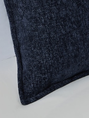 BHS 2 Pack Navy Oxford Chenille Cushions - Image 3 of 4