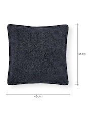 BHS 2 Pack Navy Oxford Chenille Cushions - Image 4 of 4